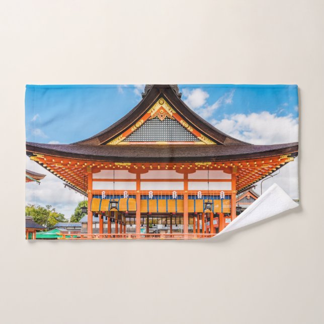 Gai-Haiden, santuario Fushimi Inari-Taisha, Kyoto  (Toalla de mano)