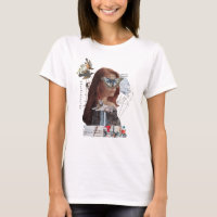 Gaia Mujer Mezcla camiseta de collage de medios