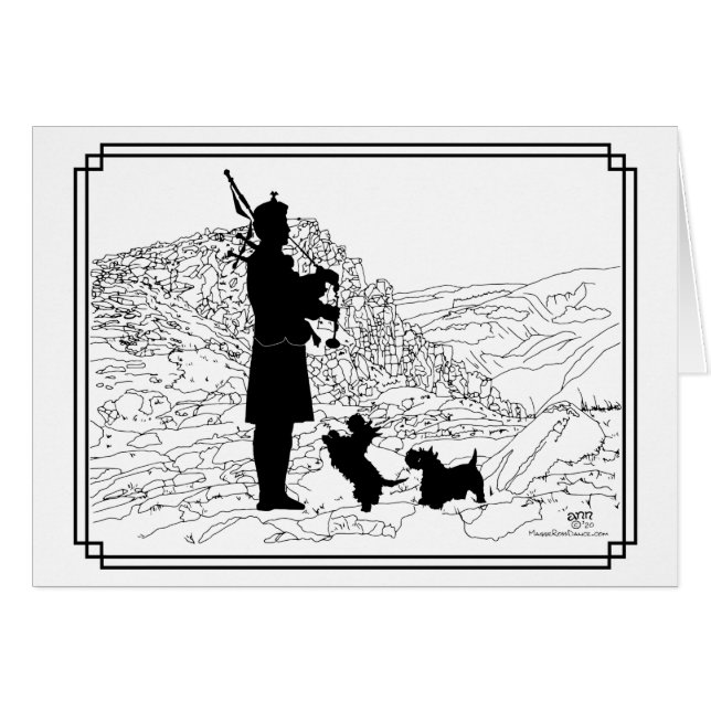Gaitas escocesas y Terriers escoceses (Anverso (Horizontal))