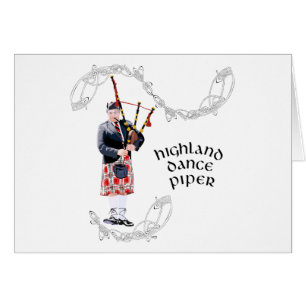 Gaitero con kilt rojo