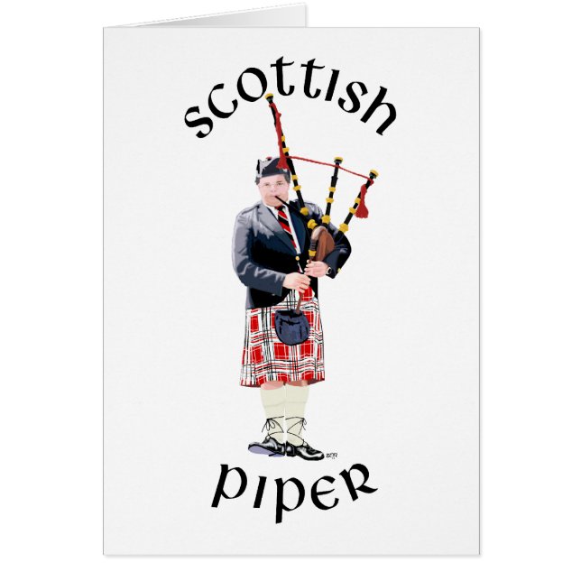 Gaitero con kilt rojo (Frente)