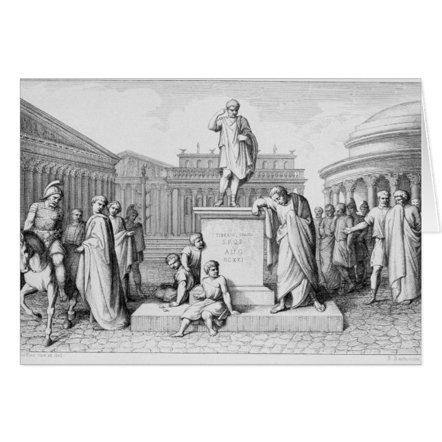 Gaius Gracchus llorando antes que su padre (Anverso (Horizontal))