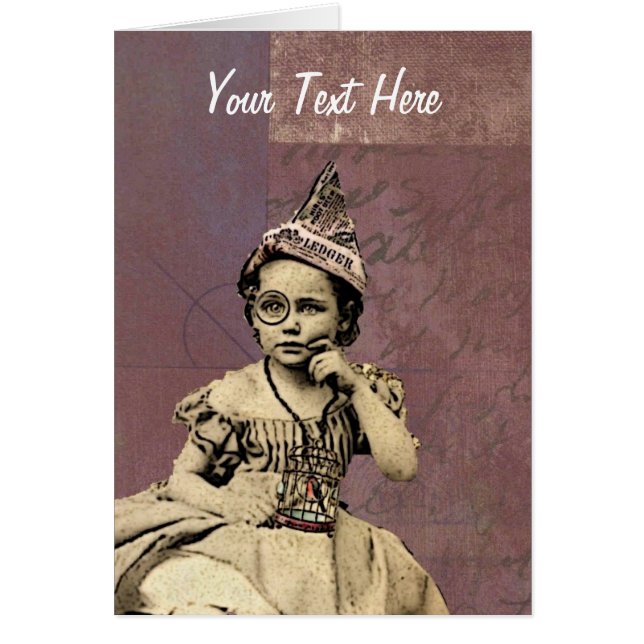 Gal 4, Gorra De Periódicos, Añada Su Propio Texto (Frente)