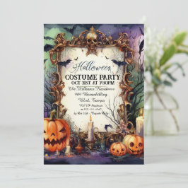 Gala en inglés: Invitación personalizada a Hallowe