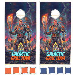 Galactic Grill Master Retro Sci-Fi Pop Art Comic