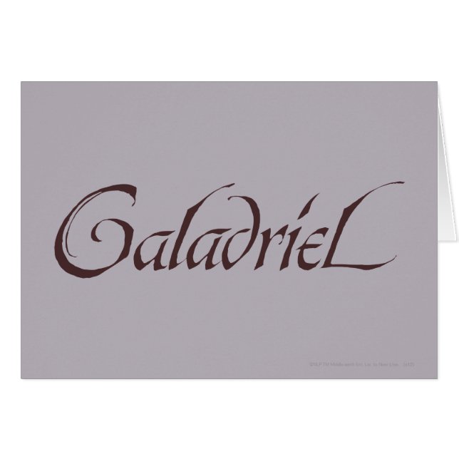 Galadriel Name Solid (Anverso (Horizontal))