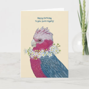 Galah cockatoo Tarjeta de felicitación doblada