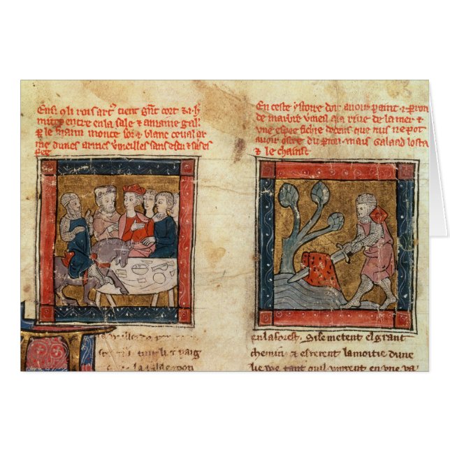 Galahad viene a Arturo (Anverso (Horizontal))