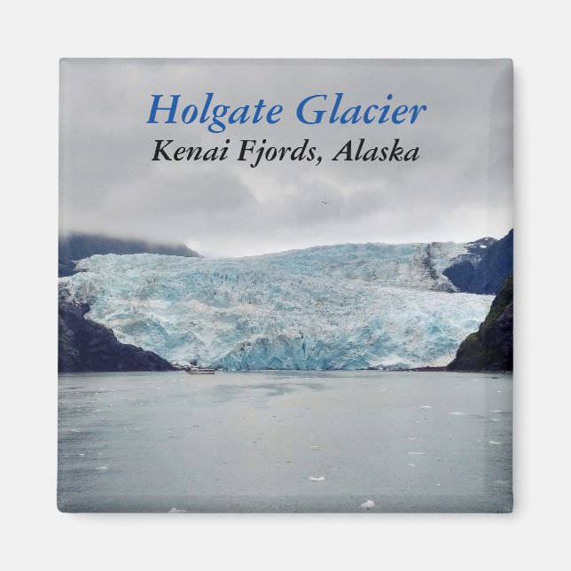Galardón Holgate Kenai Fjords Alaska imán fotográf (Frente)