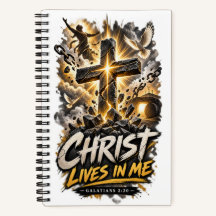GALATAS 2:20 Cristo Vive En Mí Cuaderno