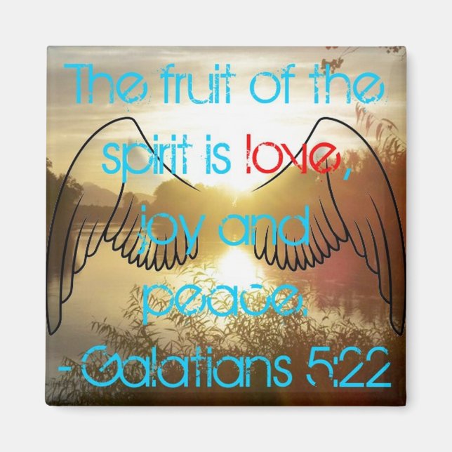 Gálatas 5:22 Imán (Frente)