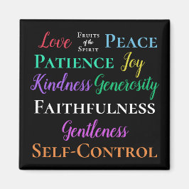 Galatianos 5:22-23 Frutas del imán espiritual