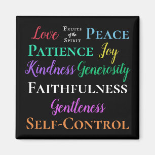 Galatianos 5:22-23 Frutas del imán espiritual