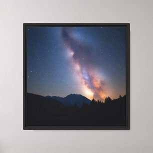 Galaxia de la Vía Láctea sobre Arte de Pared de Si