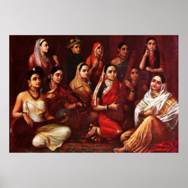 Galaxia de músicos Posters impresiones (Frente)