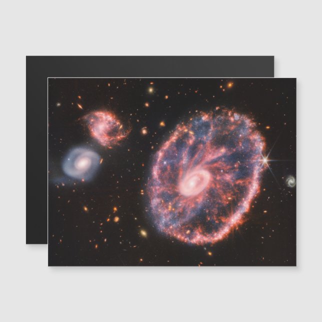 Galaxia de volantes, telescopio espacial James Web (Anverso/Reverso)