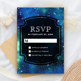 Galaxia Espacial Celeste Moderna RSVP