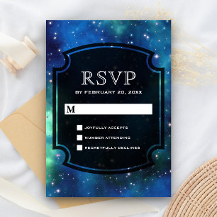 Galaxia Espacial Celeste Moderna RSVP