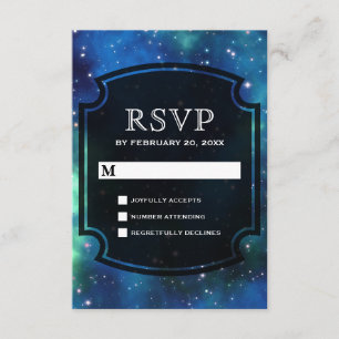 Galaxia espacial Celestial moderna RSVP