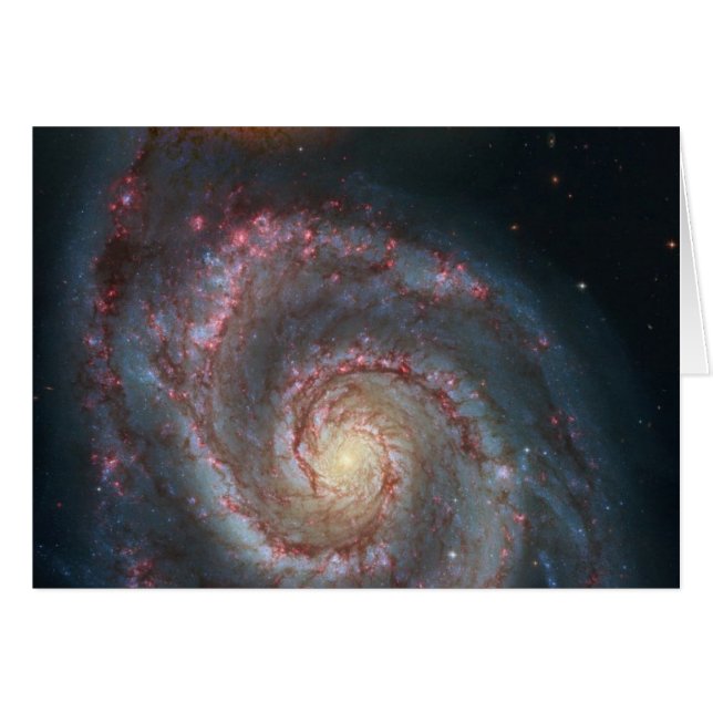 Galaxia espiral para remolinos M51 NASA (Anverso (Horizontal))