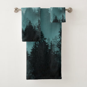 Galaxia forestal verde azulada Sueño #1 #decoració