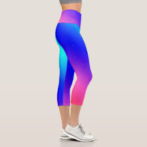 Galaxia Gradiente Capri Leggings