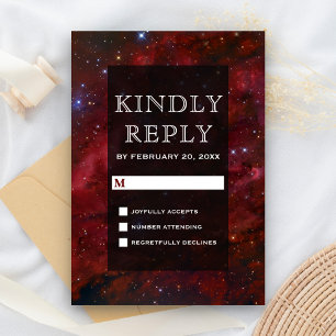 Galaxia Granate Nebulosa Espacial RSVP