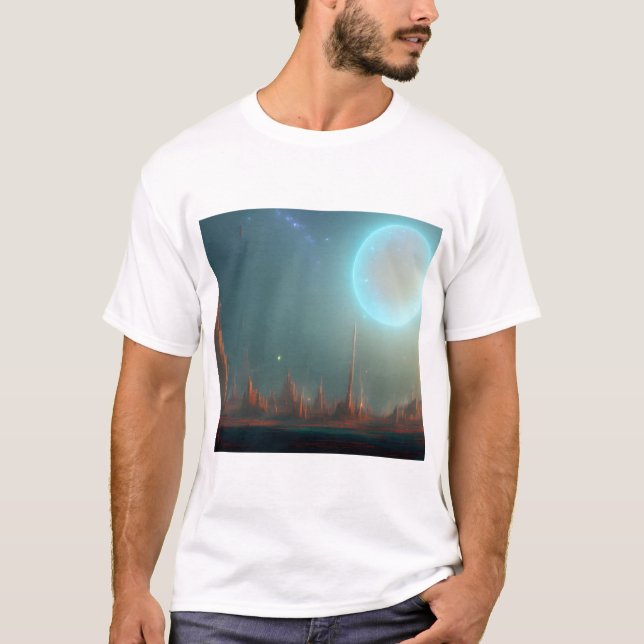 Galaxia, Universo, Estrellas, Camiseta del Espacio (Anverso)