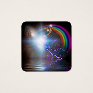 Galaxia y arco iris
