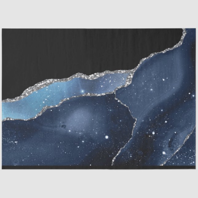 Galaxy Agate Series Design 8 Tejido de papel (Anverso)