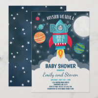Galaxy Baby Shower de Invitación a Baby Shower esp