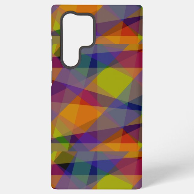Galaxy Dark Geometric - Funda para Samsung (Reverso )