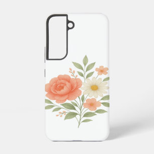 Galaxy S22 Elegante Funda de Samsung Floral para Mujeres - Pa