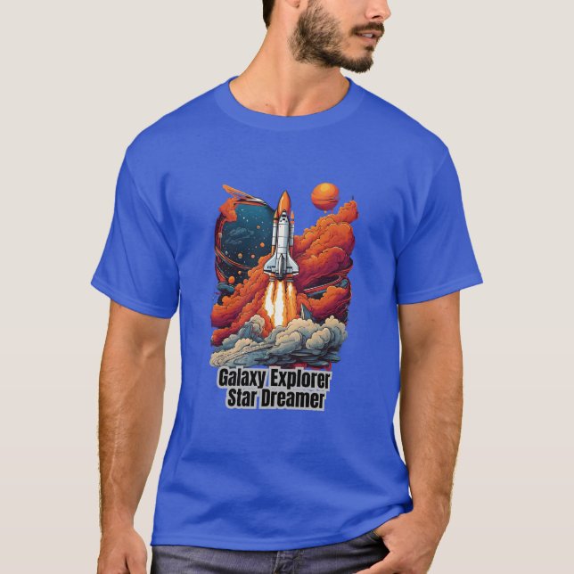 Galaxy Explorer, Star Dreamer - Camiseta espacial (Anverso)
