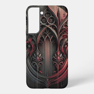 Galaxy S22+ Funda gótica para Samsung – Elegancia Negra y Roja