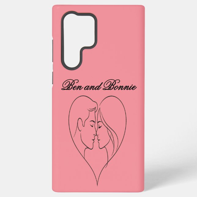 Galaxy Funda para Samsung y iPhone personalizada para par (Reverso )