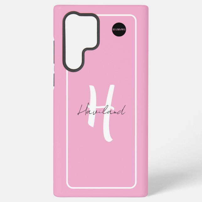 Galaxy Funda para teléfono celular Samsung con nombre HAM (Reverso )