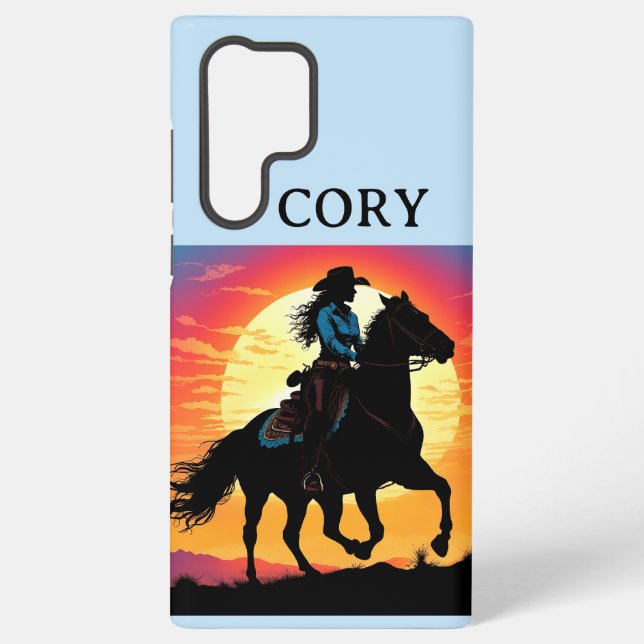 Galaxy Funda para teléfono COWGRL SAMSUNG (Reverso )