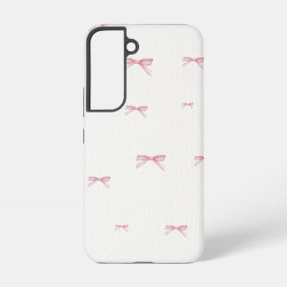 Galaxy S22 Funda para teléfono Samsung con lazo rosa