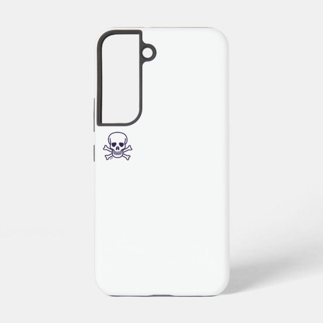 Galaxy Funda para teléfono Samsung S22 blanca con calaver (Reverso )
