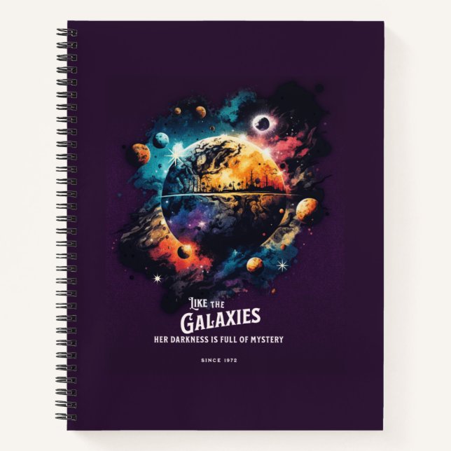 Galaxy Libro de notas moderno (Anverso)