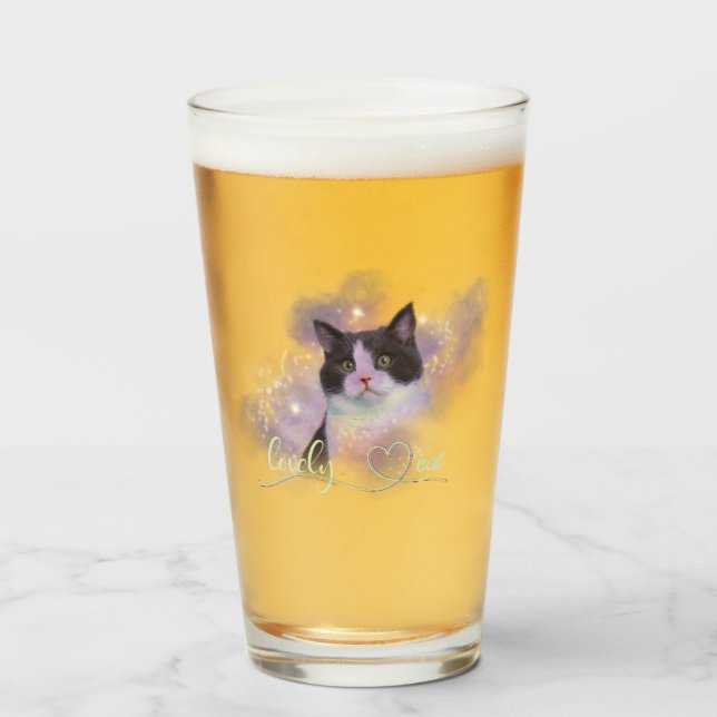 Galaxy Lovely Cat Glass (Anverso (lleno))