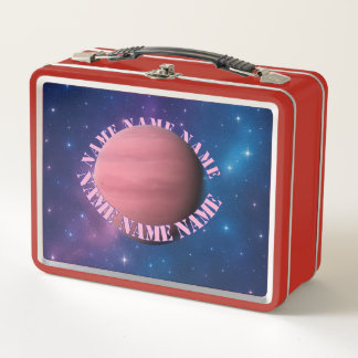Galaxy Planet Lunch Box - Nombre personalizado Orb