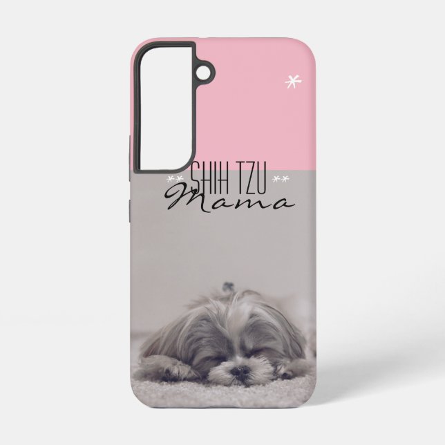 Galaxy Shih Tzu Mama Samsung Funda para mamás de perro (Reverso )