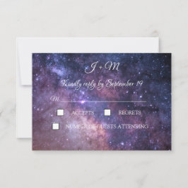 Galaxy Starry Night Moderno RSVP