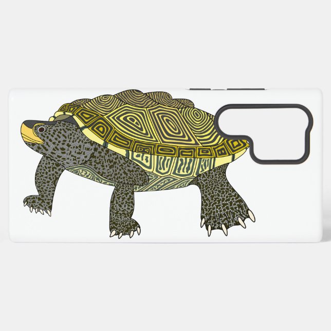 Galaxy Terrapin (blanco) - Funda para teléfono Samsung (Reverso Horizontal)