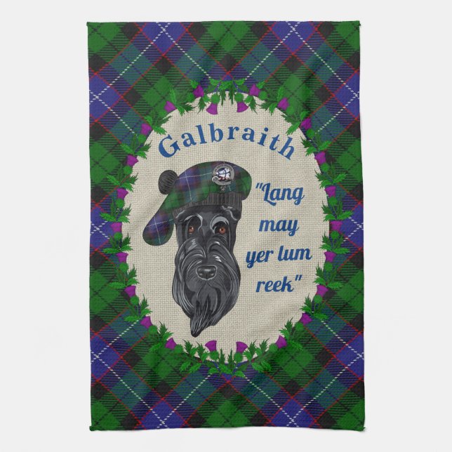 Galbraith Scottie Dog Kitchen Toalla (Vertical)