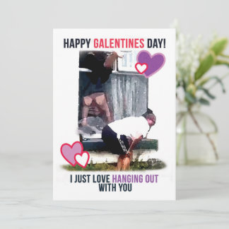 Galentines Tarjeta de video viral en caída de vent