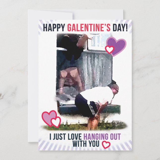Galentines Tarjeta de video viral en caída de vent (Anverso)