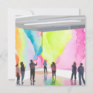 Galería de Arte Tarjeta de Acuarela Contemporáne